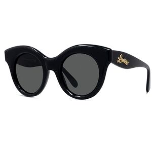 Loewe Curvy Oversized Black Sunglasses New With Case And Cloth